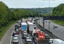 Jack-knifed lorry causes ‘long delays’ on M40