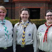 Left to right: Rhiannon Treviss, Charlotte Bennett and Kyra McParland