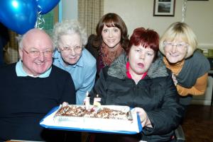 From left: David Hutton, Eileen Giles, Jackie Knight, Donna Slingerland and Marilyn Adams