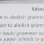 Mr Baker's grammar claim