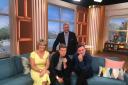 Matthew Horne and Ed Speleers with Eamonn Holmes and Ruth Langsford on ITV’s This Morning