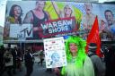 Campaigners in Warsaw last week
