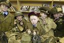 Little troopers: Luke Bennett, Harry Greenwood, Bethany Strong and James Perton get a taste of military life - Picture by ANITA ROSS-MARSHALL 05-3196 P22
