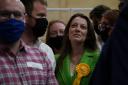 Sarah Green of the Liberal Democrats after being declared winner in the Chesham and Amersham by-election at Chesham Leisure Centre in Chesham, Buckinghamshire, where she defeated Conservative candidate Peter Fleet, who came second. PA