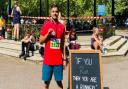 Faisal is running in the London Marathon today