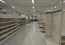 Empty shelves in Wilko