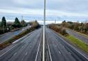 The empty motorway after the fatal crash