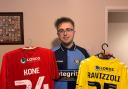 Jayden Wilkins has around 100 shirts in his Wycombe Wanderers shirt collection