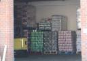 Some of the smuggled alcohol found in the lock-up