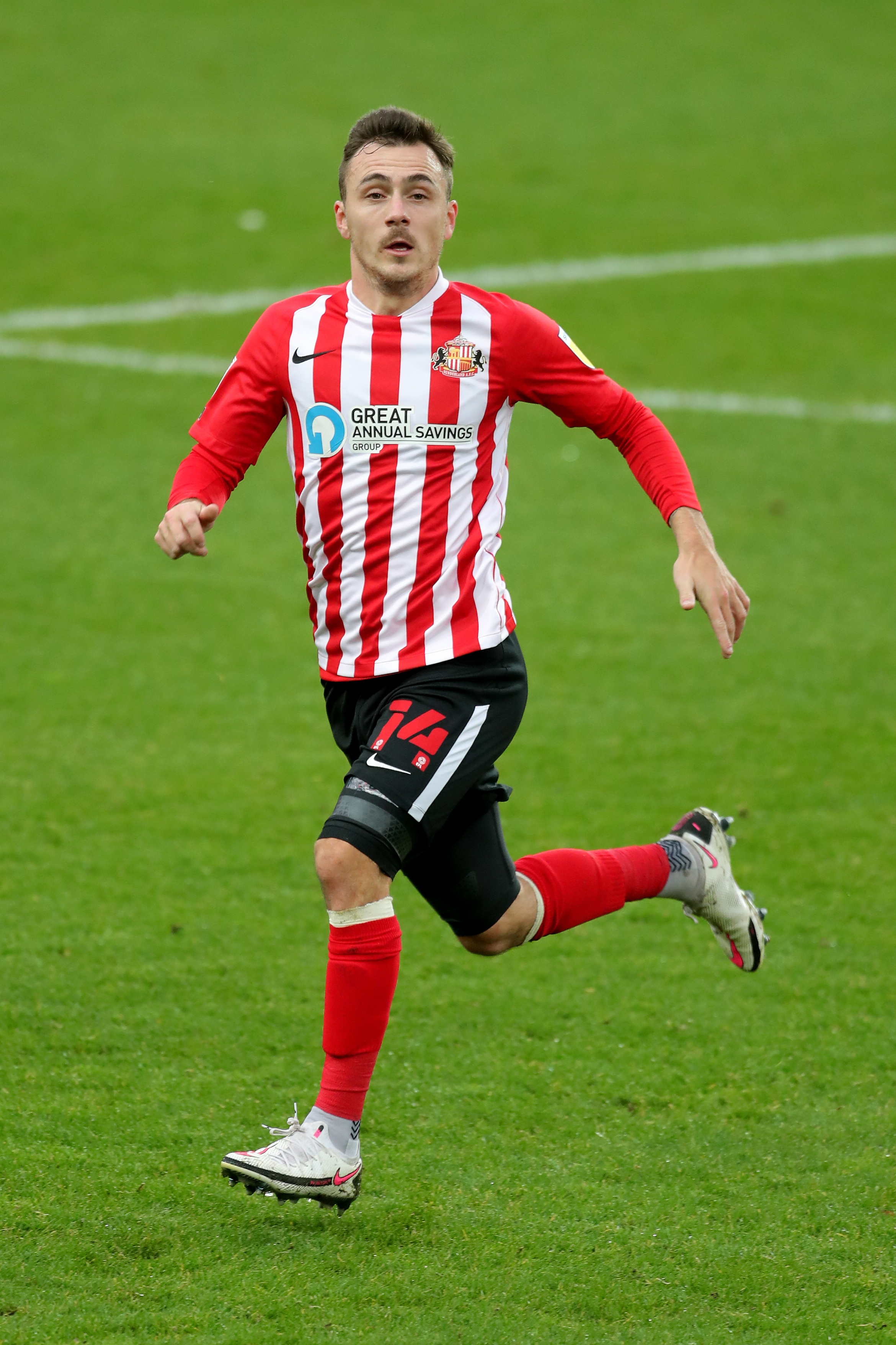 Josh Scowen left Sunderland for Wycombe last summer (PA)