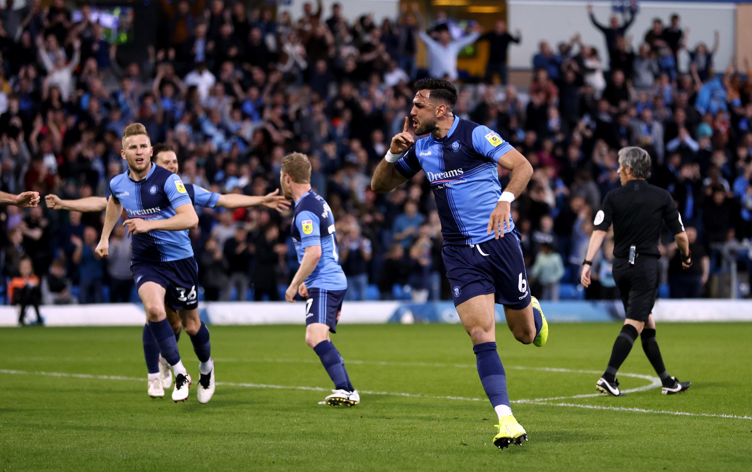 The place erupted as Wycombe took a 1-0 lead in the tie in the first leg (PA)