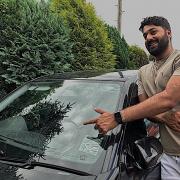 Imran Nawaz showing off the damage that was caused to his dad's car