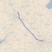 The route of High Speed 2 between London and Birmingham