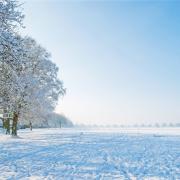 A snowy scene in the countryside. Credit: Canva