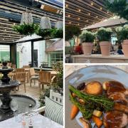 We tried The Bull's new courtyard restaurant- and I felt transported to Greece