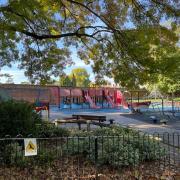 The playground at Higginson Park