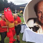 Roald Dahl Marvellous Children's Charity pictured with its mascot at a fundraiser in 2017