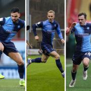 Ryan Tafazolli (left), Jack Grimmer (centre) and Josh Scowen (right), have all been included in the recent League One Team of the Week