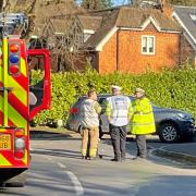 Fire service give statement after crash on busy junction