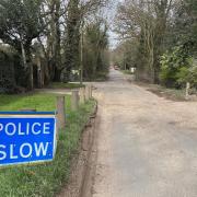 Police issue warning over bad potholes down country lane