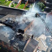 IN PICTURES: Multiple fire crews tackle 'huge' blaze inside factory