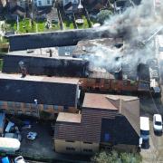 Fire service update after 'destructive' blaze hit a warehouse