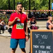 Faisal is running in the London Marathon today