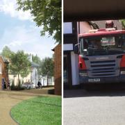 Trucks will be forced to use a narrow alley off the high street to access the building site