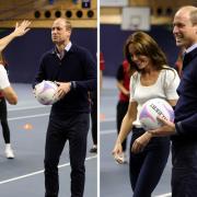 Prince and Princess of Wales get competitive at Bucks Sports Centre