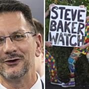 Steve Baker (L) has called members of Steve Baker Watch (R) 