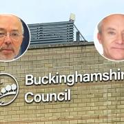 Promises by Buckinghamshire Council Leader Martin Tett (L) that the council 