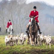 Members of the Grove and Rufford Hunt, formed in 1952, near Bawtry in South Yorkshire.