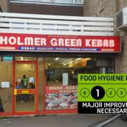 Holmer Green Kebab shop gets a one hygiene rating