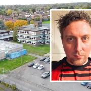 Lee Wignall is among the parents angry at Burnham Park Academy's closure and its use for filming