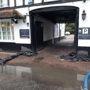 A lot of sewage water has been spotted outside the Yaprak restaurant in Chalfont St Peter