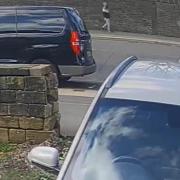 A CCTV still dated from April 6 issued by West Yorkshire Police after Kulsuma Akter was fatally stabbed as she pushed her baby in a pram in Bradford on Saturday.