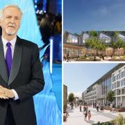 James Cameron (left) has backed plans for the Marlow Film Studios to take place