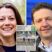 Lib Dem Chesham and Amersham MP Sarah Green (L) and Conservative Party candidate for the constituency Gareth Williams (R) have caused controversy with their general election campaign leaflets made to look like newspapers