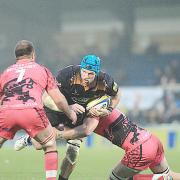 James Haskell take on the London Welsh line