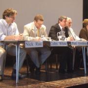 The panel at the High Wycombe meeting