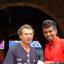 Anuradha Cooray accepts his award from Colin Steptoe