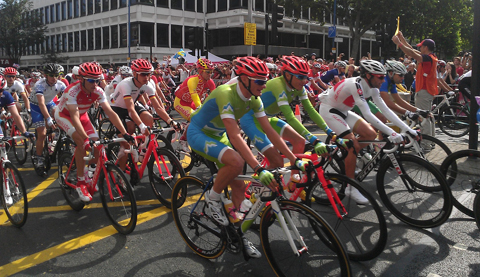 Olympic road race through Putney