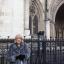 Cheryl Gillan outside the High Court before the HS2 Judicial Review judgement