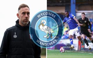 Richard Keogh (left) and Kane Vincent-Young (right) both left Ipswich to join Wycombe this summer