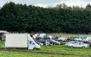 Three men have been ordered to clear an unauthorised scrapyard on land south of Huntswood Lane, Taplow near Maidenhead