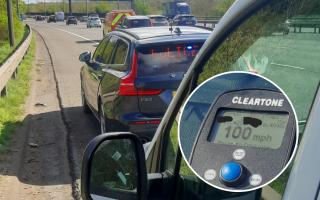 Driver with no licence OR insurance caught speeding at 100mph on M40
