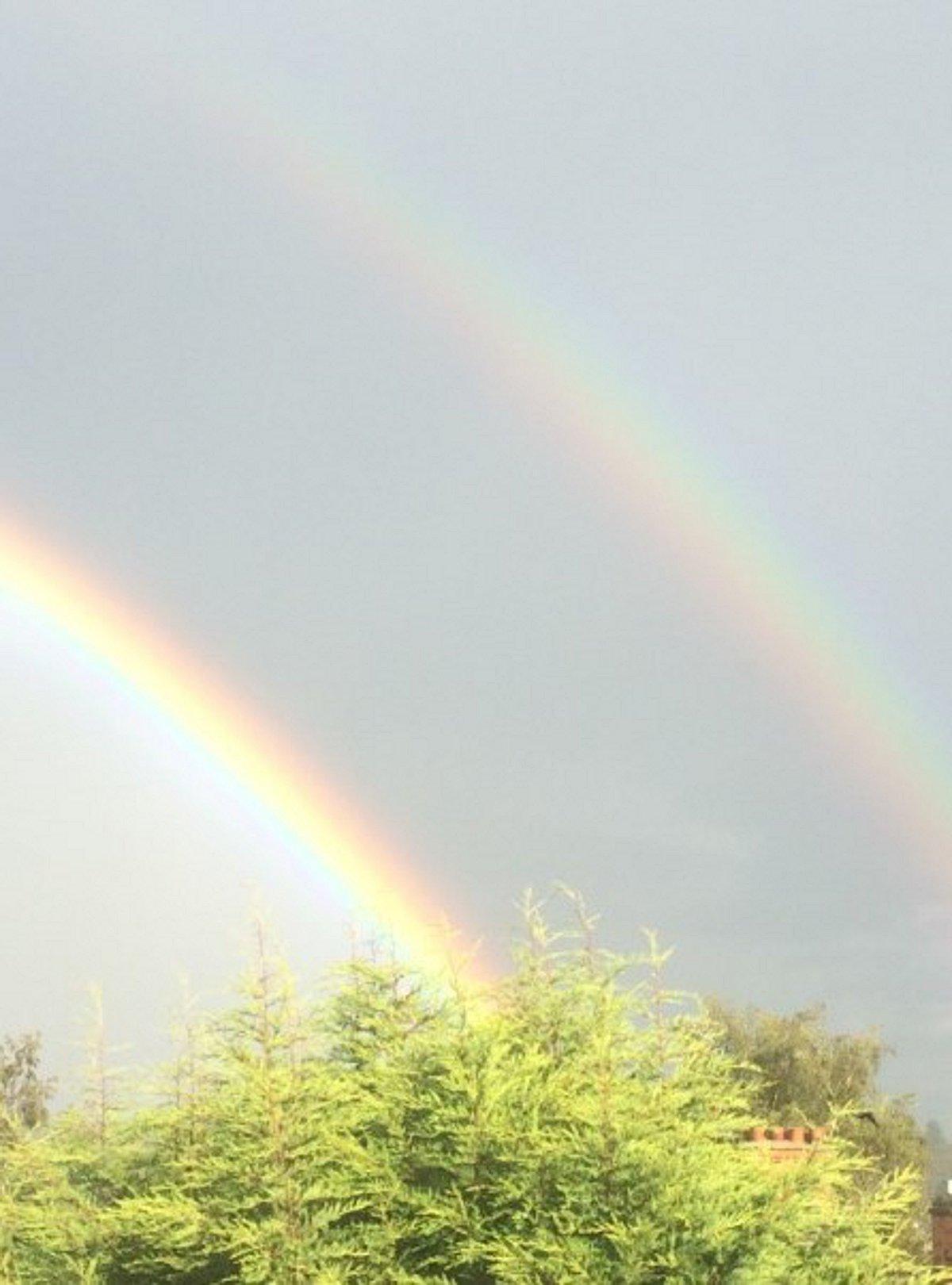 Kayleigh Magee's picture of a double rainbow in Chalfont St Peter