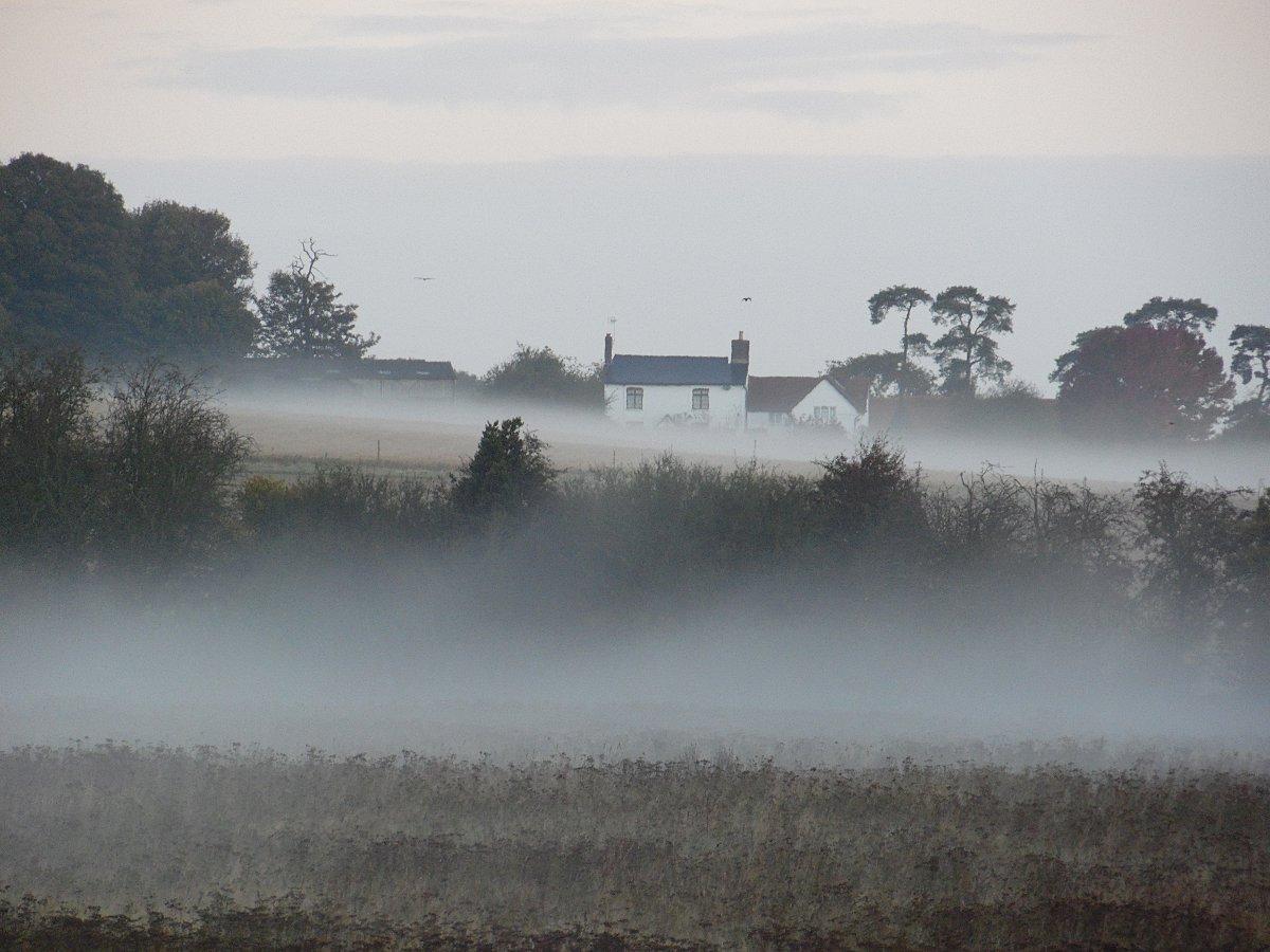 Sandi Hance's photo of Road Farm in the mist in Great Missenden