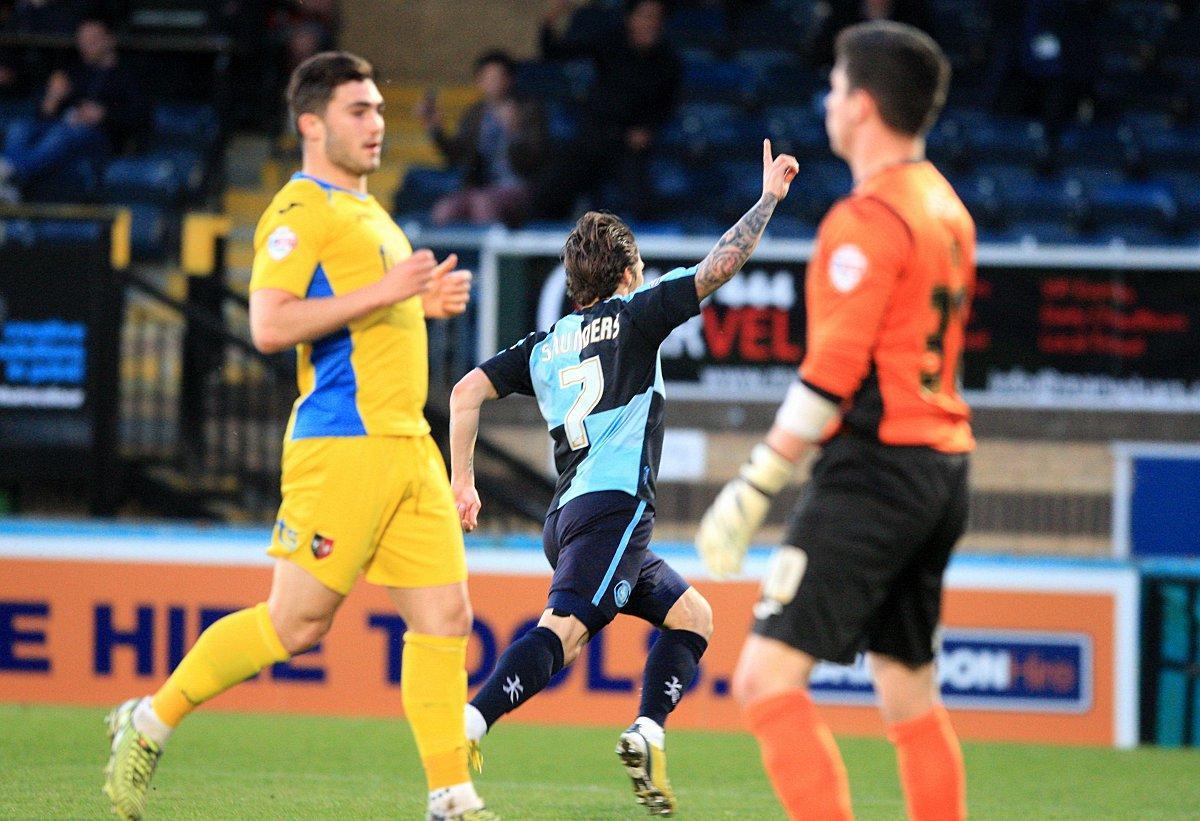 In the 102nd minute, Wanderers scored the winning goal against Exeter City, ending their Tuesday night jinx at Adams Park