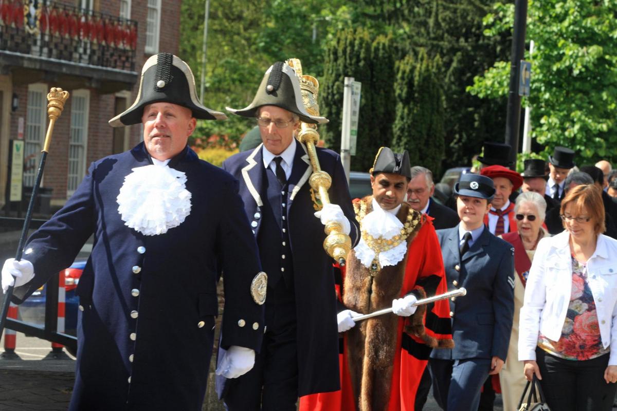 Beating of the Bounds 2015, in High Wycombe 